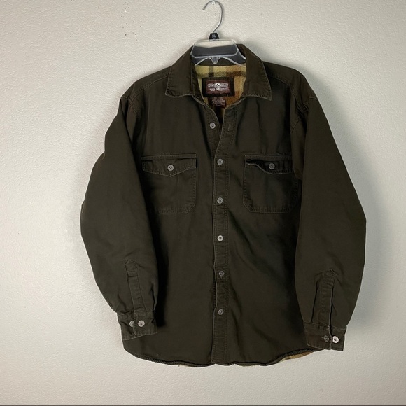 Levis Button Up Fleece Lined Shirt Jacket Large - Picture 1 of 8